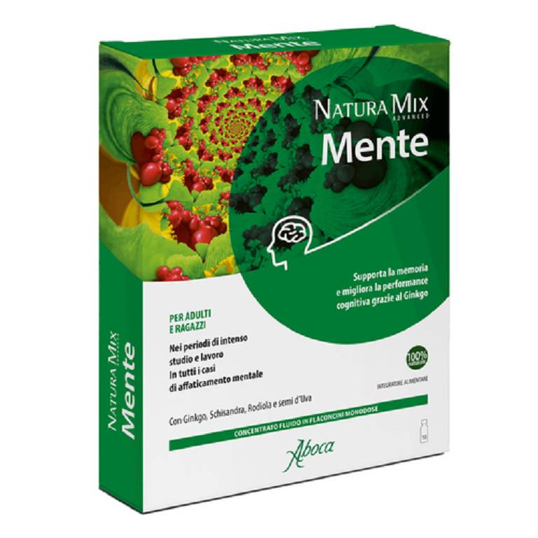 ABOCA NATURA MIX ADVANCED MENTE - 10 FLACONCINI ABOCA NATURA MIX ADVANCED MENTE - 10 FLACONCINI