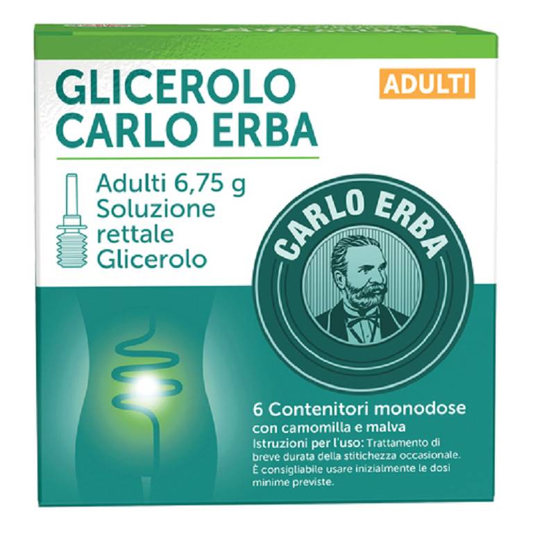 CARLO ERBA GLICEROLO MICROCLISMI - 6 FLACONCINI