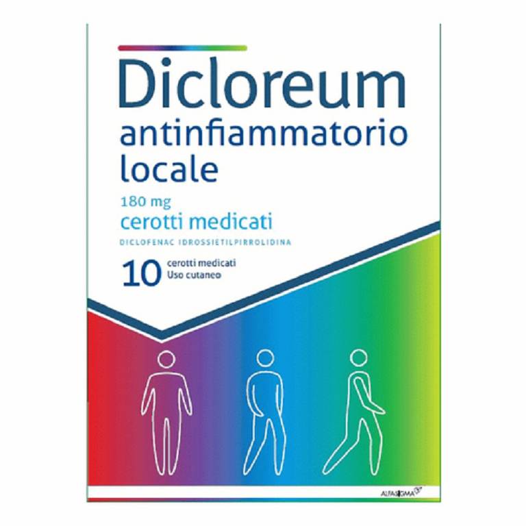  DICLOREUM ANTINFIAMMATORIO CEROTTI MEDICATI - 10 PEZZI