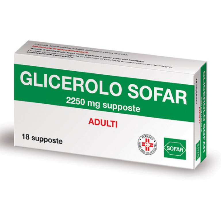 GLICEROLO SOFAR SUPPOSTE 18 PEZZI