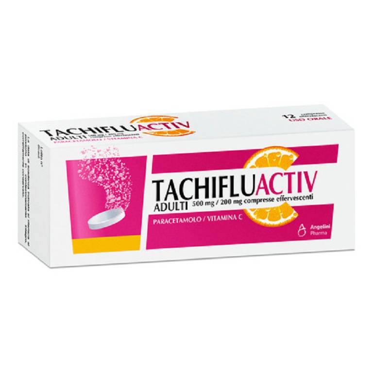 TACHIFLUACTIV  500+200MG EFFERVESCENTE - 12CPR